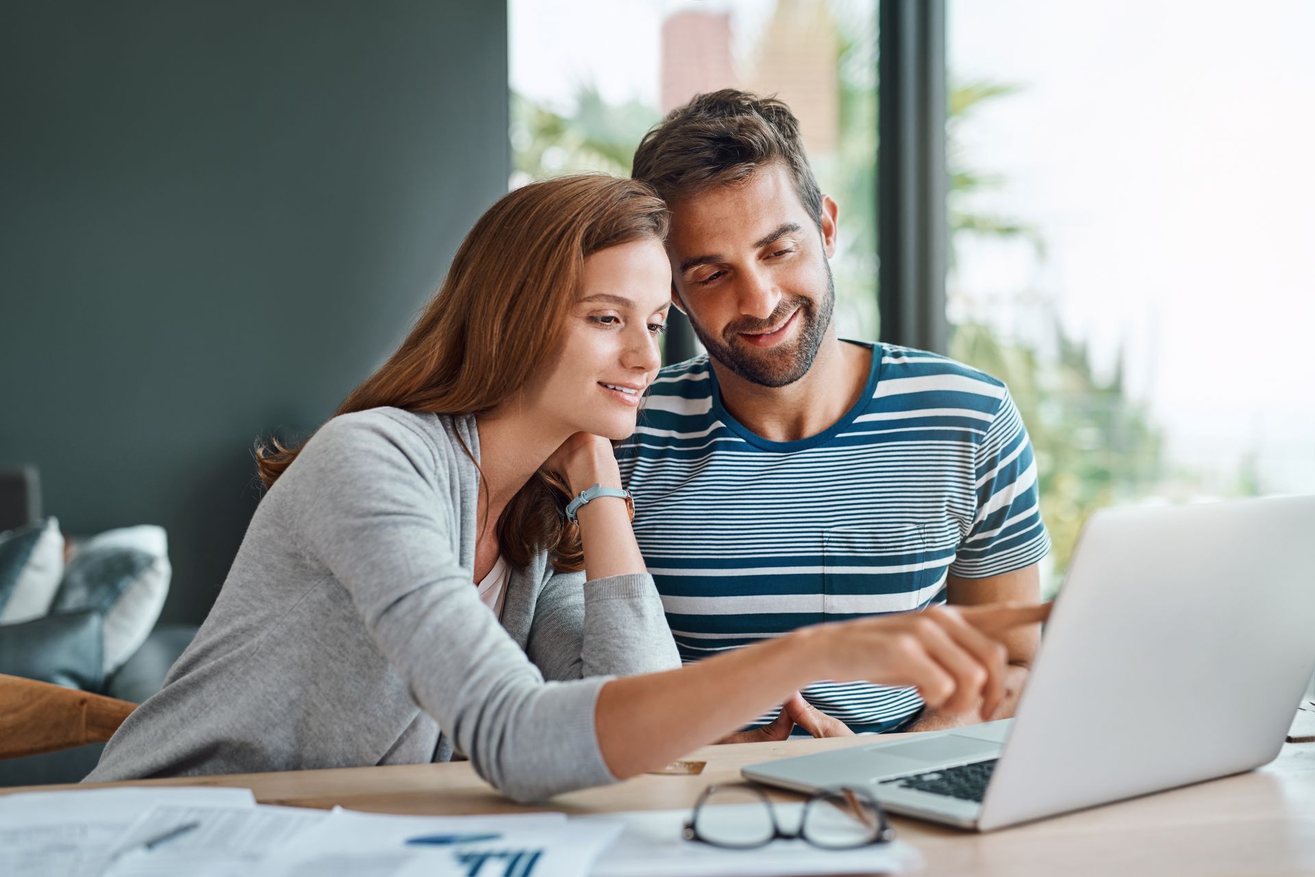 Reviewing market performance with a financial advisor