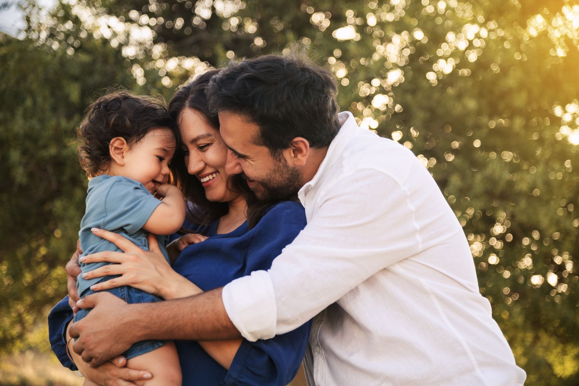 Loving parents planning for their child's future